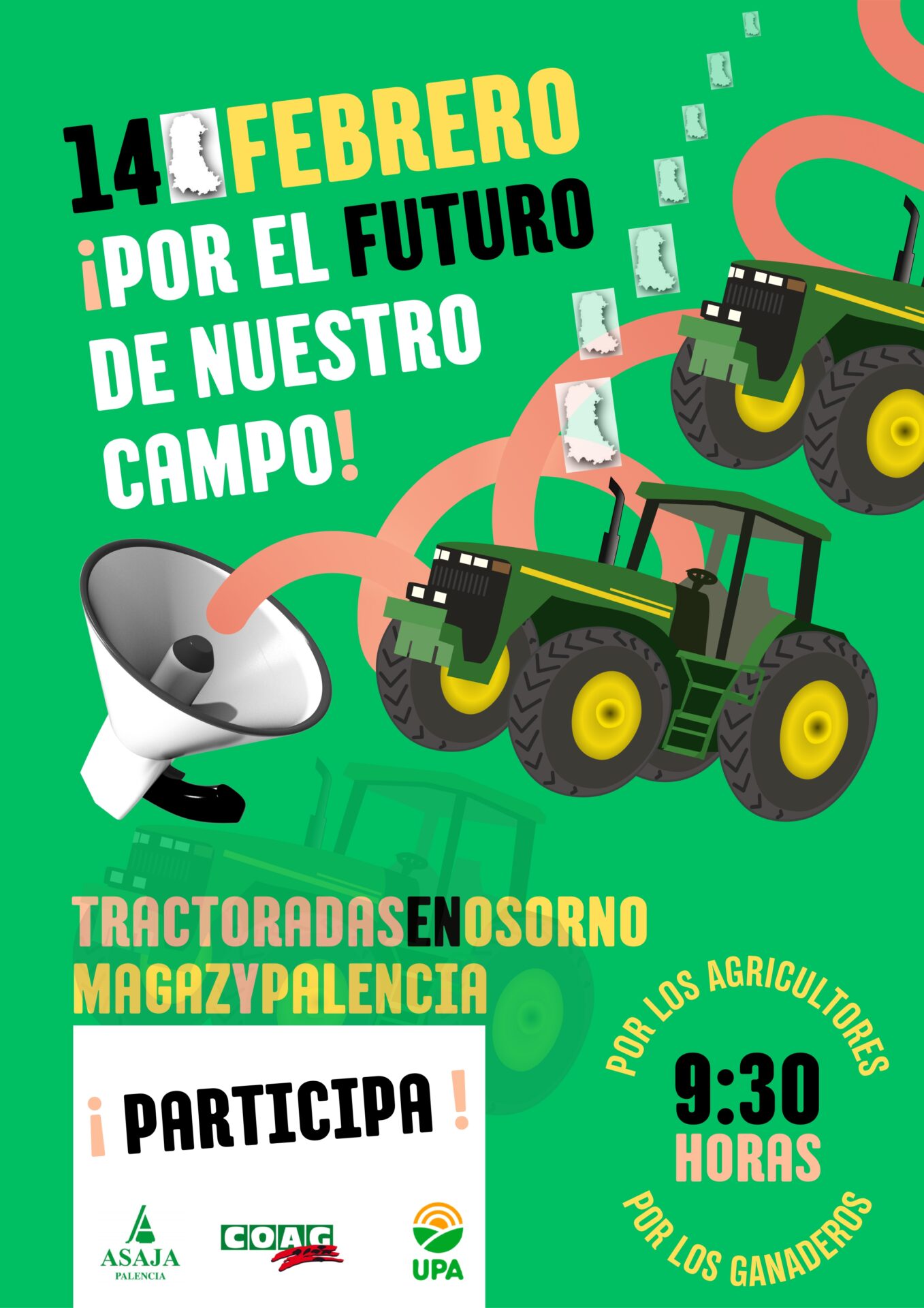 Cartel tractorada 14feb