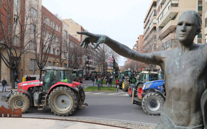 Tractorada en Palencia. / Brágimo (ICAL)