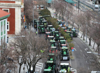 Tractorada en Palencia. / Brágimo (ICAL)