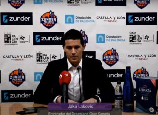 Declaraciones de Jaka Lakovic, entrenador de Gran Canaria tras su derrota ante Zunder Palencia