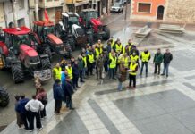 Manifestación por los derechos agrícolas y ganaderos en Baltanás