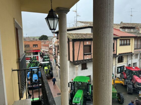 Manifestación por los derechos agrícolas y ganaderos en Baltanás