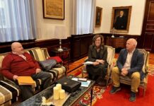 Reunión entre Presidenta de la Diputación y el alcalde de Meneses de Campos