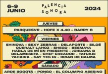 Palencia Sonora 2024 - cartel por días