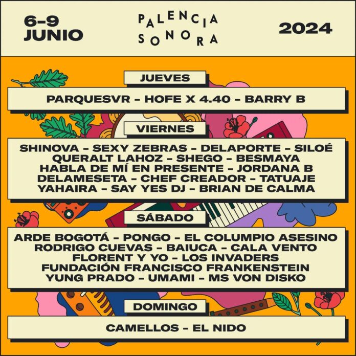 Palencia Sonora 2024 - cartel por días