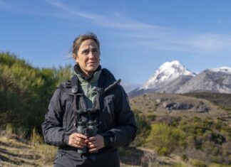 Begoña Almeida, de la Fundación Oso Pardo, esta bióloga se encarga de la protección del oso en la montaña palentina