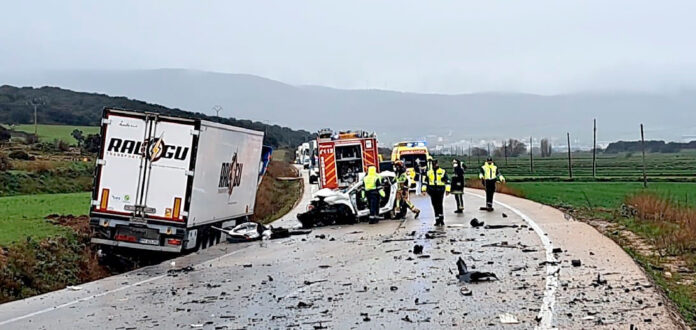 Accidente en Ágreda (Soria) con tres fallecidos y un herido