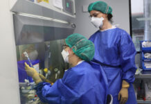 La 'Sala Blanca' del Hospital Río Carrión de Palencia es una estancia creada para reducir al máximo posibles contaminaciones y para garantizar la seguridad tanto de pacientes como de personal encargado de manipular medicamentos
