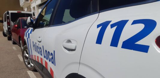 Vehículo de la Policía Local de Palencia.