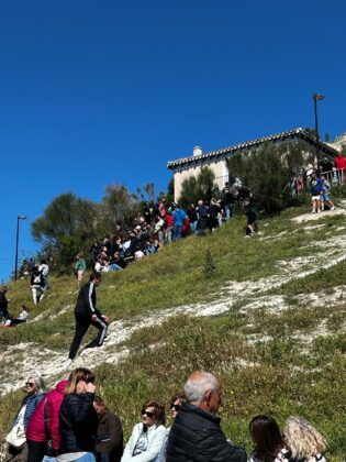 Pedrea del Pan y el Queso en Palencia, con motivo de las fiestas de Santo Toribio del barrio de El Cristo.