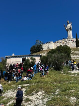 Pedrea del Pan y el Queso en Palencia, con motivo de las fiestas de Santo Toribio del barrio de El Cristo.