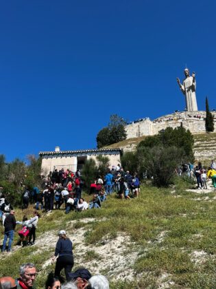 Pedrea del Pan y el Queso en Palencia, con motivo de las fiestas de Santo Toribio del barrio de El Cristo.