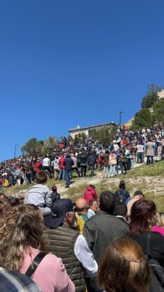 Pedrea del Pan y el Queso en Palencia, con motivo de las fiestas de Santo Toribio del barrio de El Cristo.