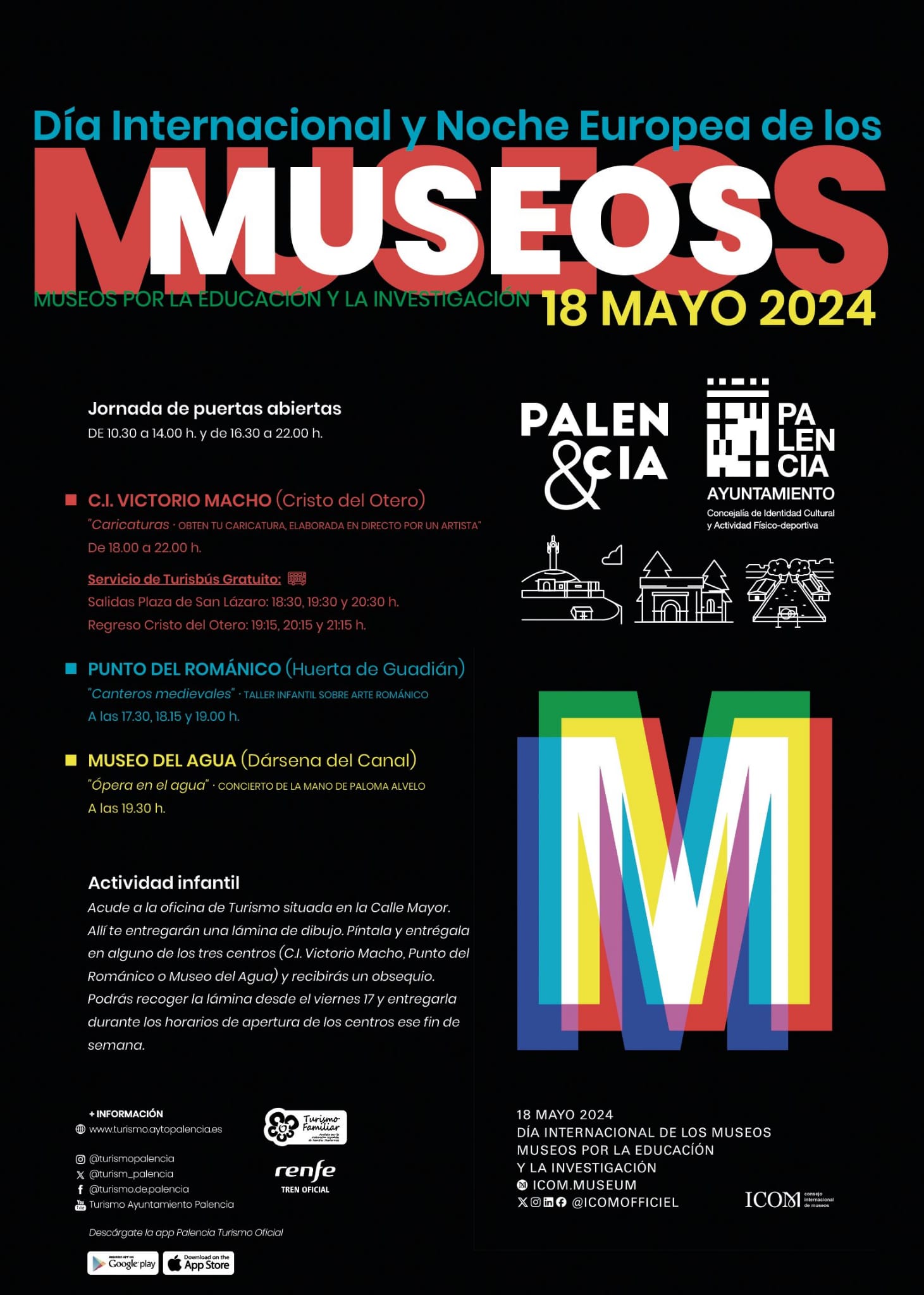 Cartel Día Internacional y Noche Europea de los Museos