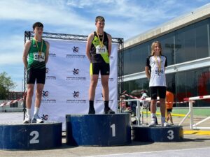 Mario Pérez Fernández ha sido oro en las Pistas de Río Esgueva en los CAMPEONATOS AUTONÓMICOS DE PRUEBAS COMBINADAS Y MARTILLO de VALLADOLID