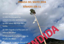 Pinada Velilla del Río Carrión de mayo 2024. Suspendida