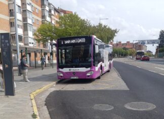 Identificado en Palencia por una presunta agresión a un trabajador del autobús urbano