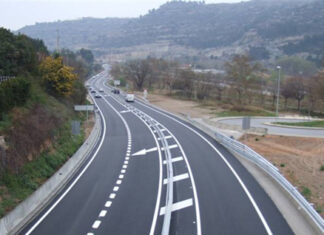 Una carretera 2+1 en Cataluña. / Generalitat de Catalunya