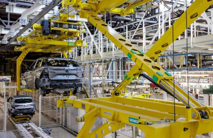 Cadena de Montaje de la factoría de Renault en Palencia.