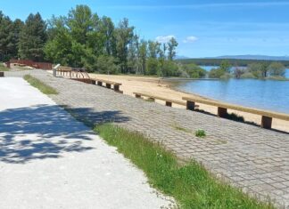 Obras playa Aguilar de Campoo