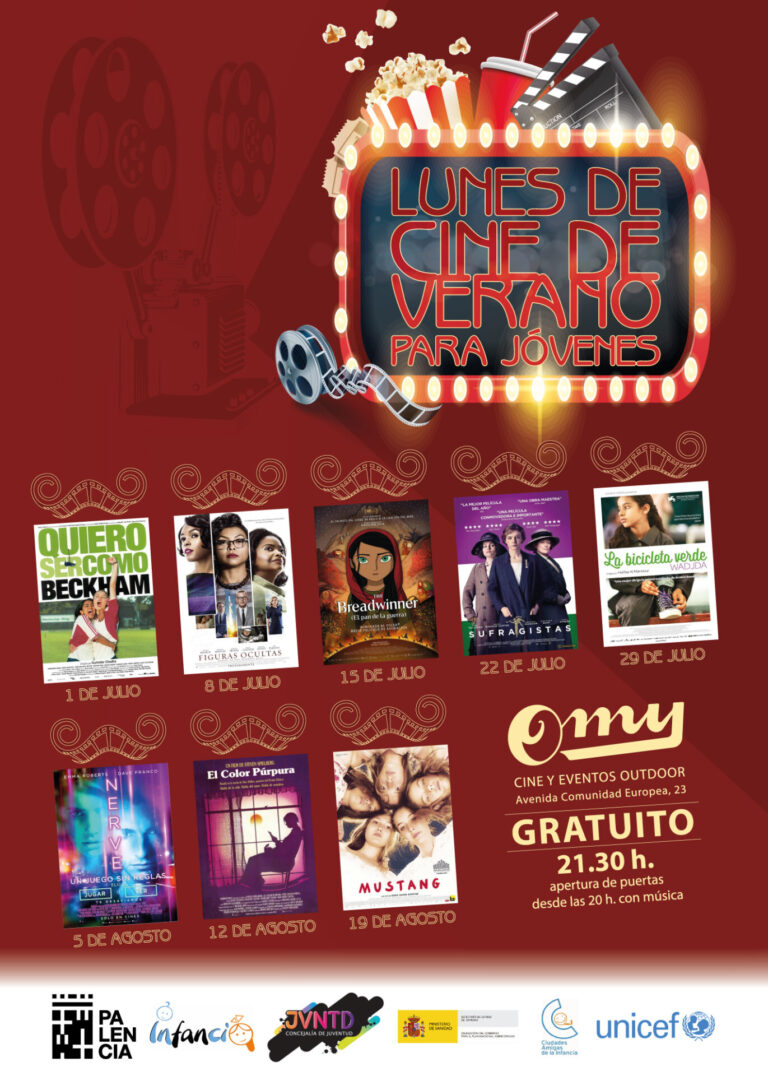 Cartel cine de verano en Palencia