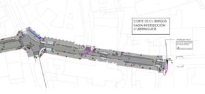 Corte de tráfico Calle Burgos