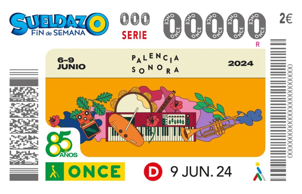 El Palencia Sonora protagoniza el cupón de la ONCE del 9 de junio