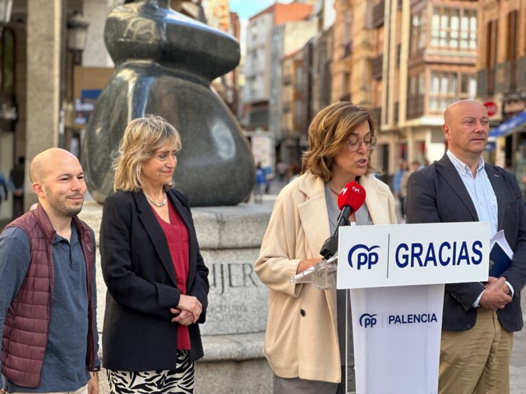 El PP de Palencia valorando los resultados de las elecciones europeas
