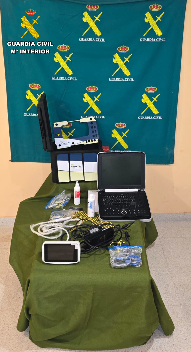 Objetos sustraídos en la clínica