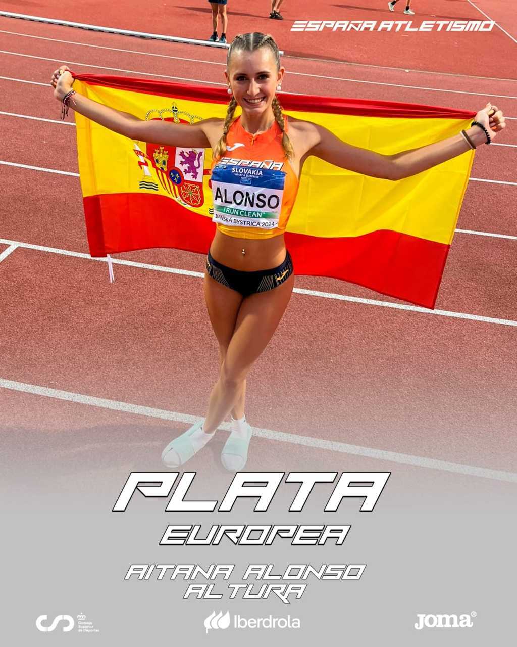 Aitana Alonso Simón. Club Atletismo Puentecillas. Europeo Sub18