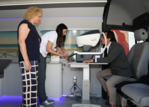 Unidad movil revisiones oftalmológicas Diputación de Palencia