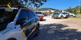 Imagen de la Guardia Civil de Palencia en el operativo