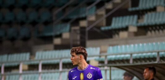 Dani Rodríguez, jugador del Palencia Cristo Atlético