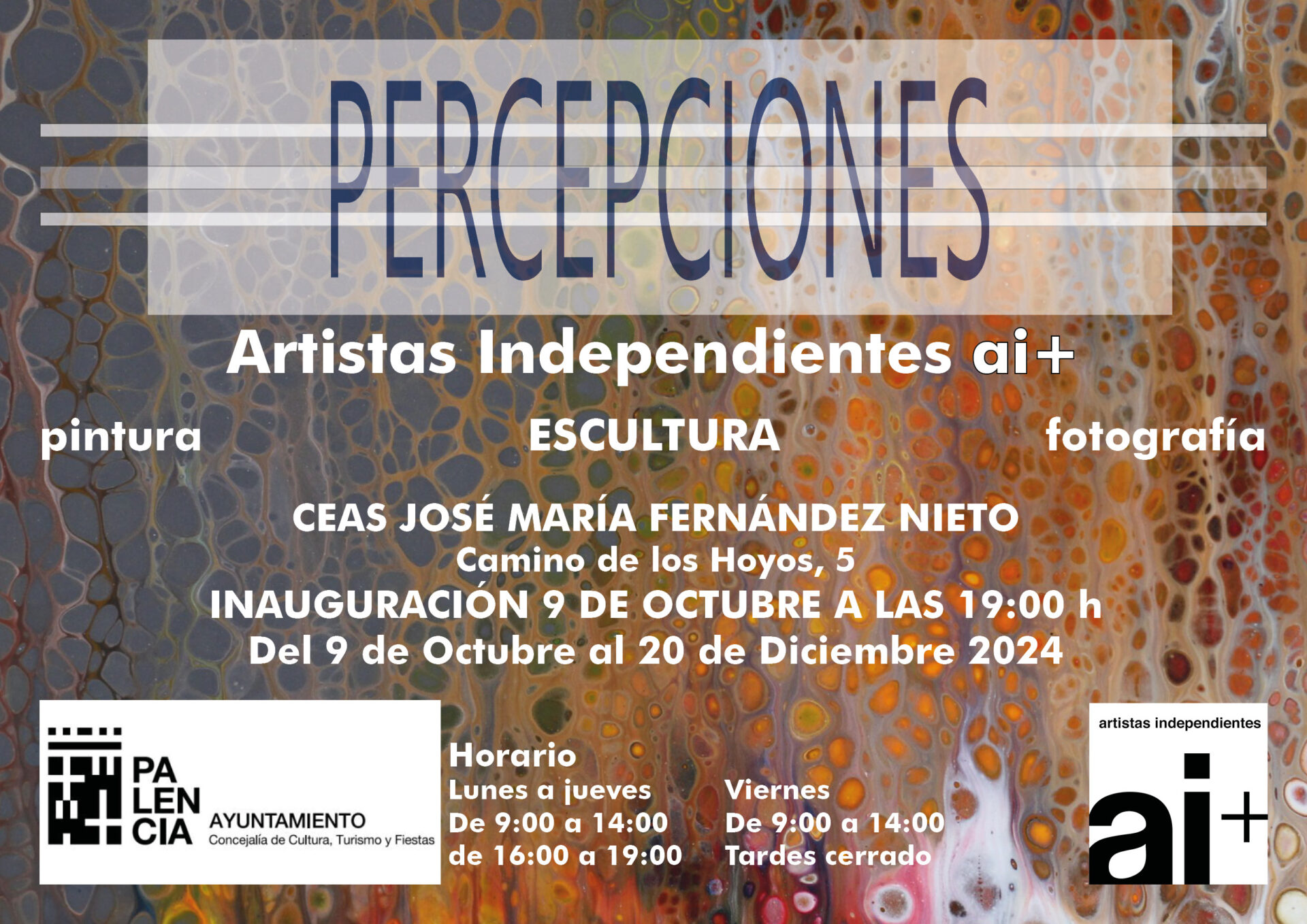 Cartel PERCEPCIONES Expo CEAS Fernández Nieto