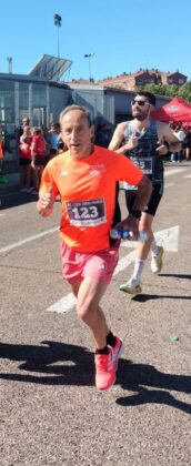 Luis en la última carrera. El 10.000 de La Caixa