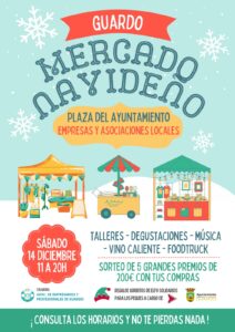 Cartel Mercado Navidad Guardo