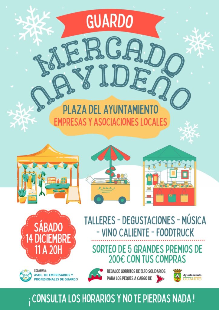 Cartel Mercado Navidad Guardo
