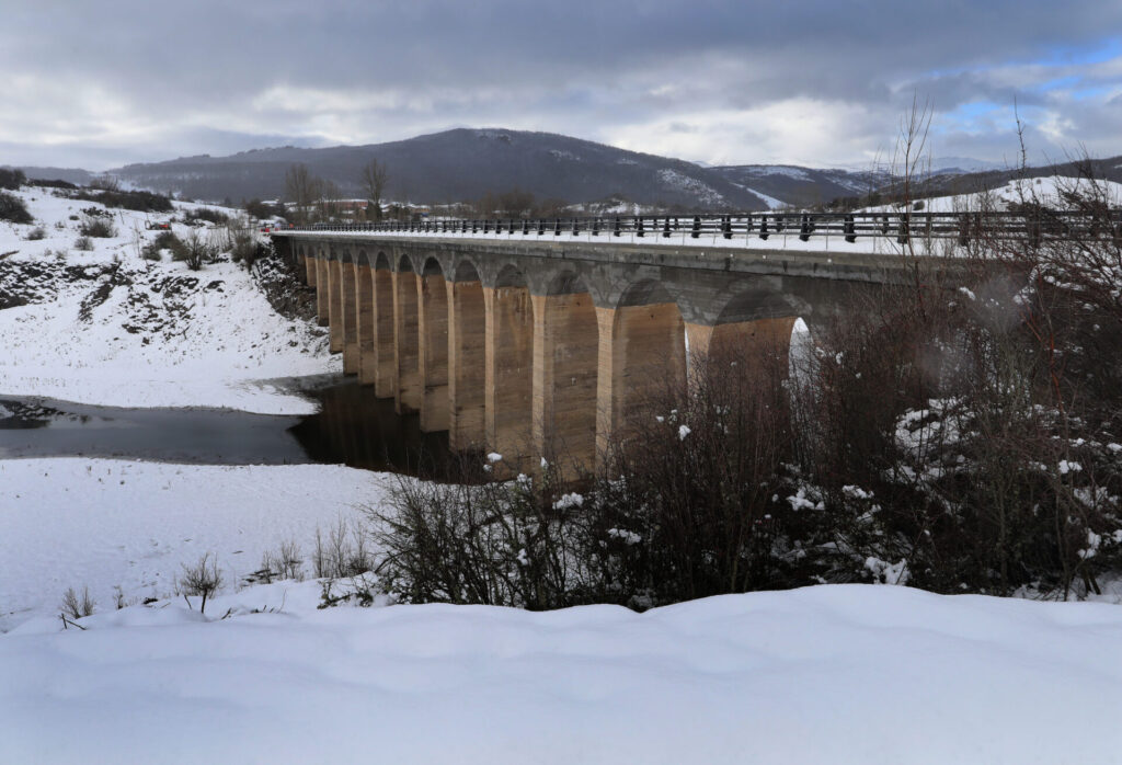 Nieve en el norte de la provincia de Palencia