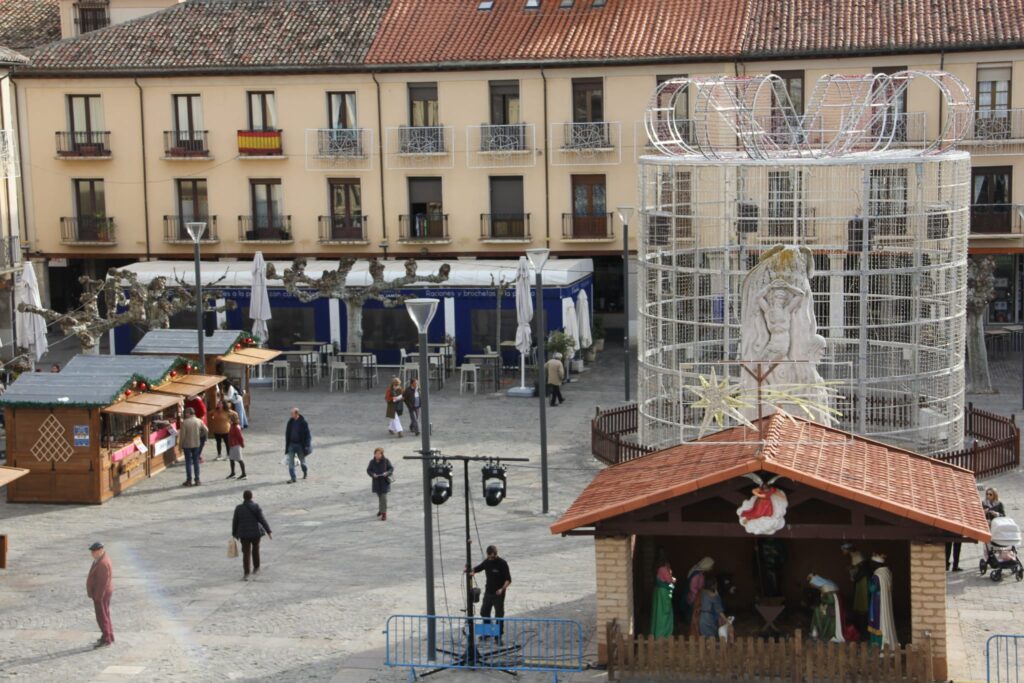 Mercado Navideño en la Plaza Mayor de Palencia