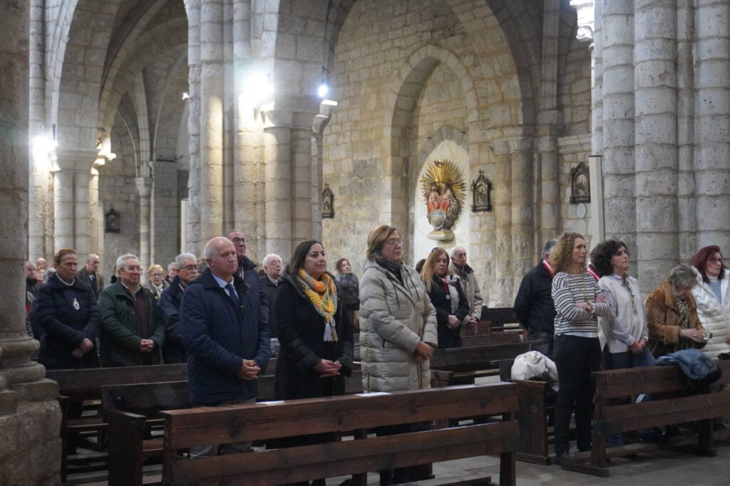 Bendición de los animales cpn motivo de San Antón Abad, en la iglesia de San Miguel