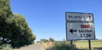 obra para adecuar al tránsito de los peatones en la antigua N-120 a su paso por Carrión de los Condes