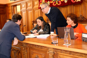 Un momento del pleno de este jueves 16 de enero en Palencia