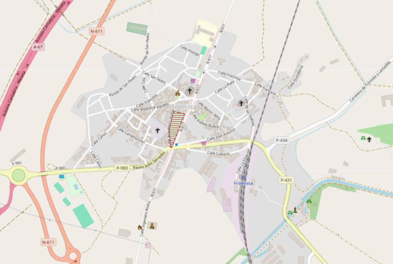 plano espacio en Frómista oficina informacion