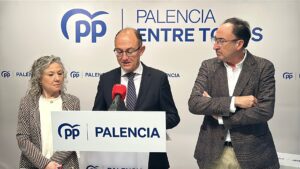Los senadores del PP por Palencia, María José Ortega, Jorge D. Antolín y Alfonso Polanco
