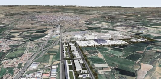 Infografía del nuevo polígono industrial de Villamuriel de Cerrato