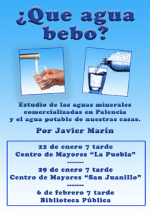 Cartel ¿Qué agua bebo? por Javier Marín