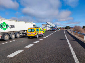Accidente aspas de molino de viento en Magaz de Pisuerga
