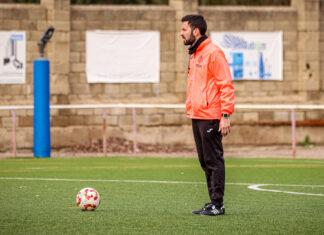 Álex Izquierdo, entrenador del Palencia Cristo Atlético
