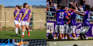 En la imagen: Palencia Fútbol Femenino, Palencia CF, Grupo Inmapa Filipenses y CD Balopal