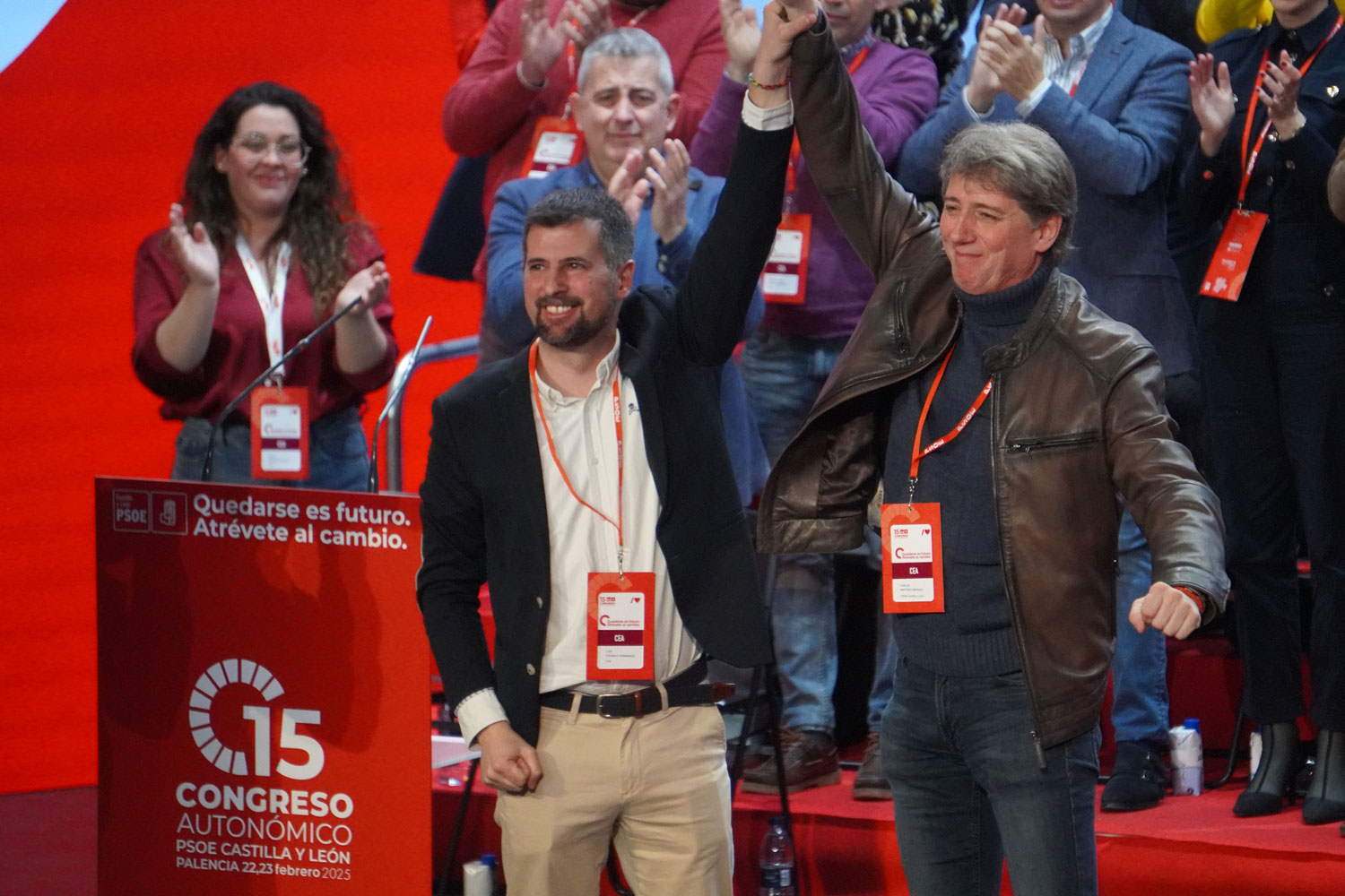 Luis-Tudanca-y-Carlos-Martínez---15-Congreso-Autonómico-PSOE-CyL